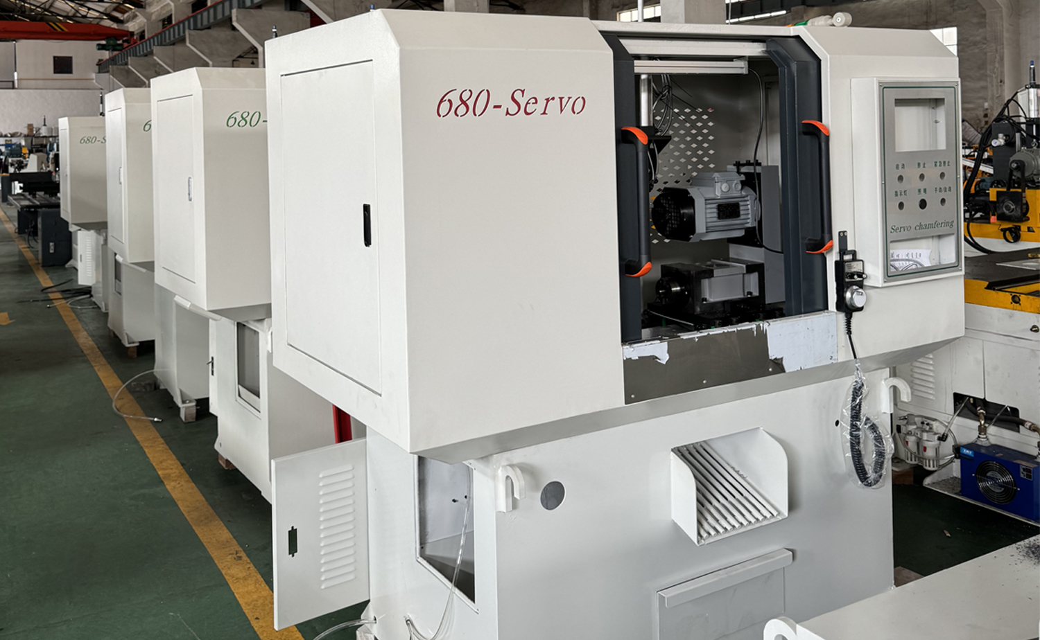 دستگاه پخ سر لوله دو سر سروو با سرعت سریع سری DEF680CNC